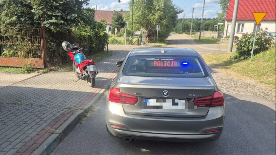Motocyklista wpadł przez szybką jazdę. Lista przewinień mieszkańca gminy Przechlewo była długa