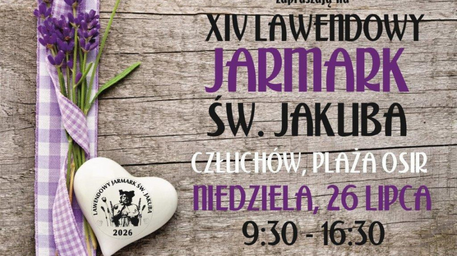 Lawendowy Jarmark św. Jakuba w Człuchowie już na stałe przy plaży. Jutro (26.07) zaprezentuje się około 60 wystawców