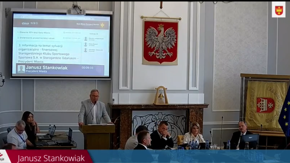 Kłopoty finansowe Starogardzkiego Klubu Sportowego "Sportowa S.A". Miasto zasypało półmilionową dziurę w budżecie i dokapitalizowało spółkę