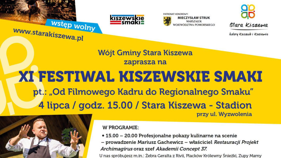 W najbliższą sobotę (4.07.) w Starej Kiszewie odbędzie się 11. już Festiwal Kiszewskie Smaki