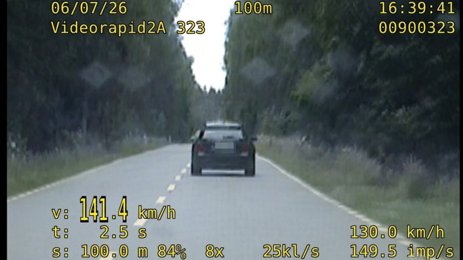 Dwóch kierowców z powiatu kościerskiego ukaranych za rażące przekroczenie prędkości