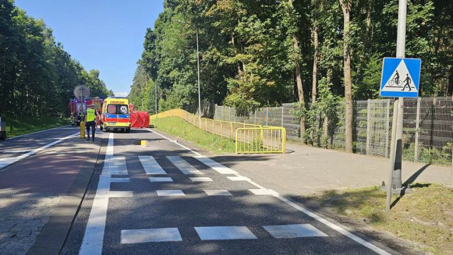 Tragiczny wypadek na drodze krajowej 22 w Sieroczynie. Nie żyje rowerzysta (AKTUALIZACJA)