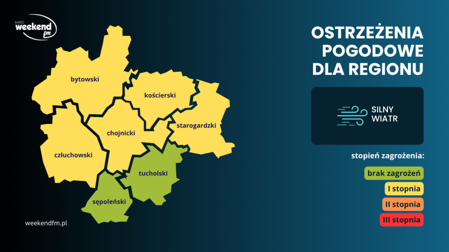 IMGW ostrzega przed silnym wiatrem na terenie województwa pomorskiego. Może dziś wiać w porywach do 75 km/h