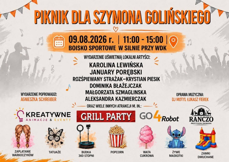 Jeszcze niedawno zakładał policyjny mundur. Dziś walczy o powr&oacute;t do sprawności. W niedzielę (09.08) w Silnie Piknik Charytatywny dla Szymona Golińskiego z Chojnic (ROZMOWA)