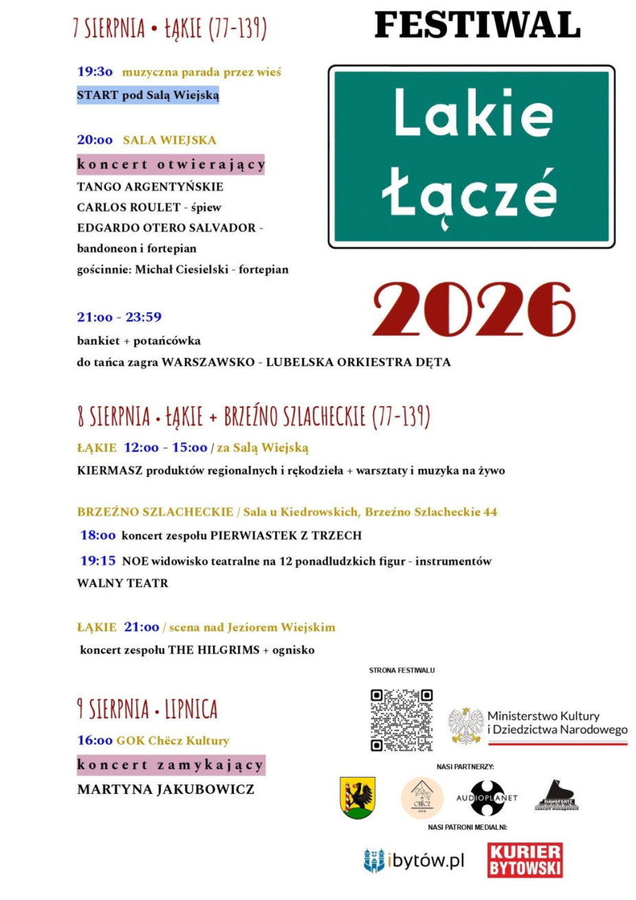 W ten weekend (7-9.08) Festiwal Lakie Łącze, w gminie Lipnica. Trzy dni wydarzeń muzycznych w trzech lokalizacjach