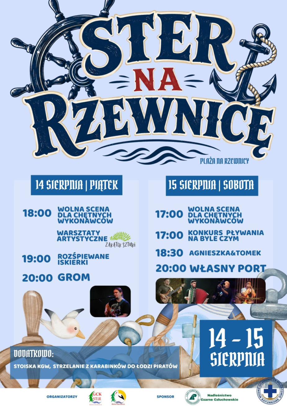 Ster na Rzewnicę. Od dziś (14.09) dwudniowa impreza szantowa w gminie Rzeczenica