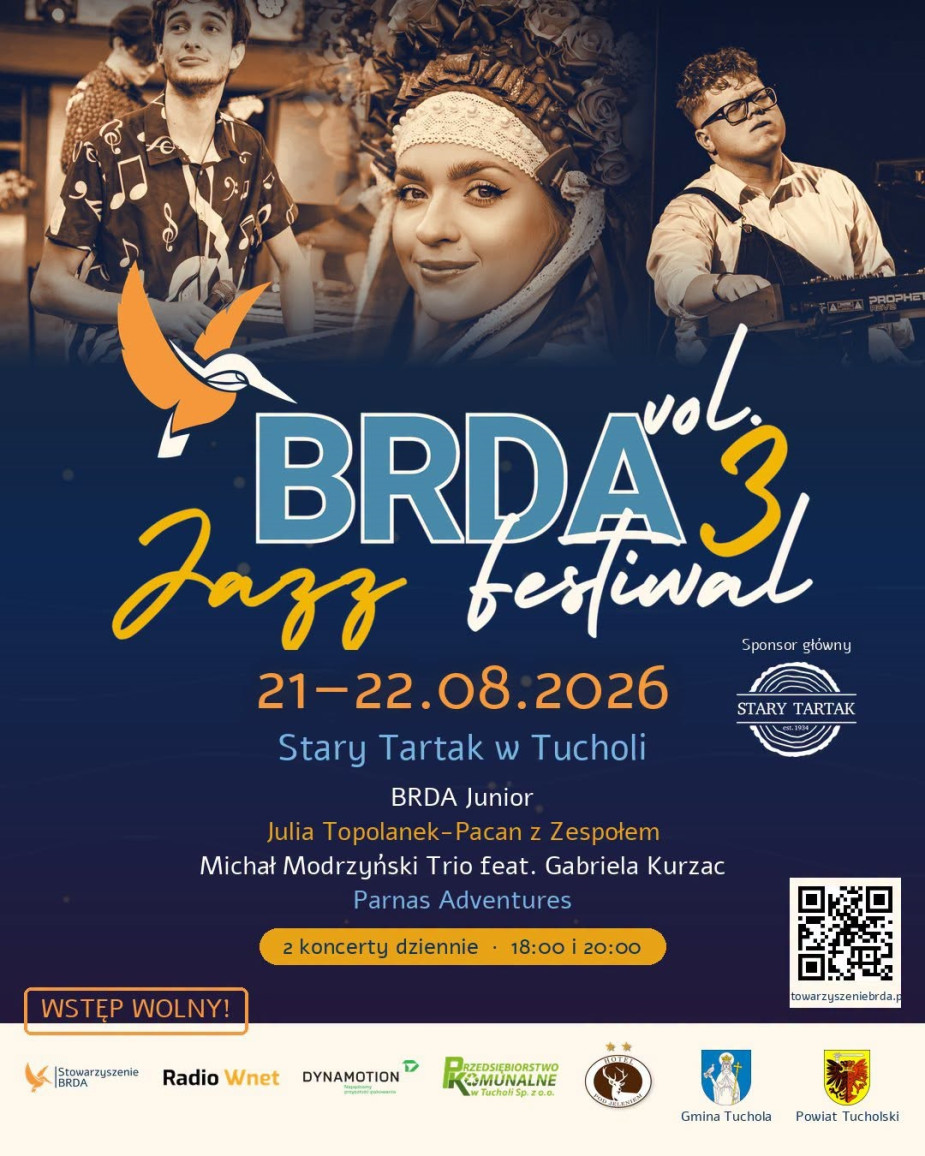 Dziś i jutro (21-22.08) w Tucholi trzecia edycja Brda Jazz Festiwal. Tym razem w rytmach funky