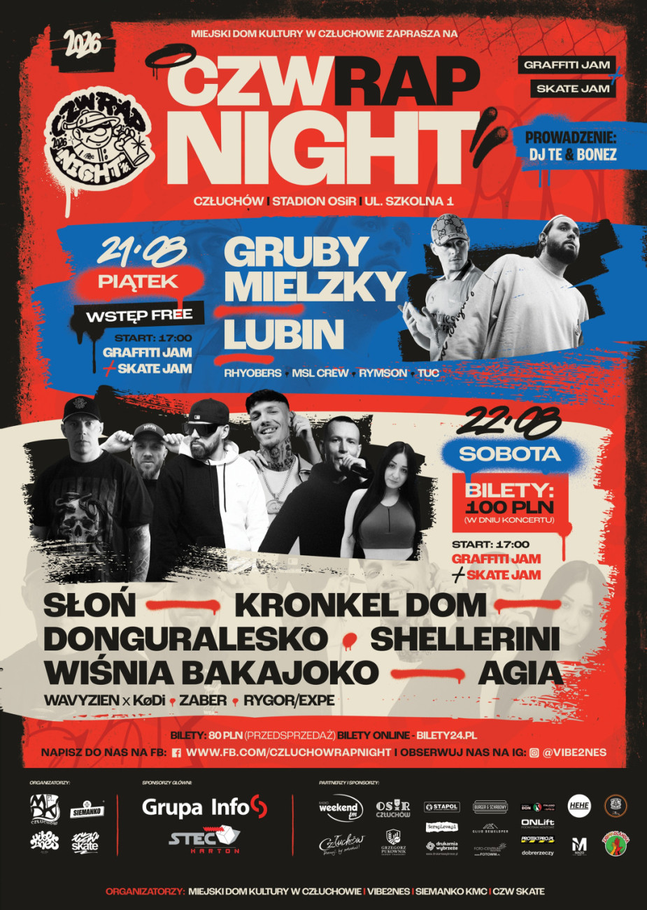 Rusza CZW Rap Night. Trzy lata trzeba było czekać na 16. edycję, ale festiwal wraca w dwudniowej formule