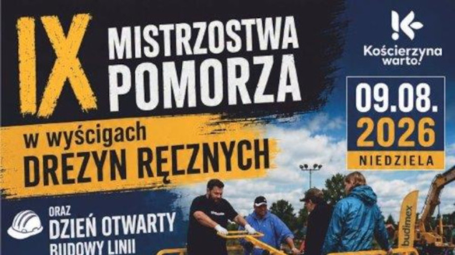 Po raz dziewiąty w Kościerzynie odbędą się Mistrzostwa Pomorza w Wyścigach Drezyn Ręcznych. Będzie też dzień otwarty kolejowej inwestycji