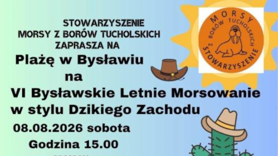 Morsy z Borów Tucholskich zapraszają dziś (8.08) na letnie morsowanie do Bysławia. "Zobaczycie, jaka jest różnica"