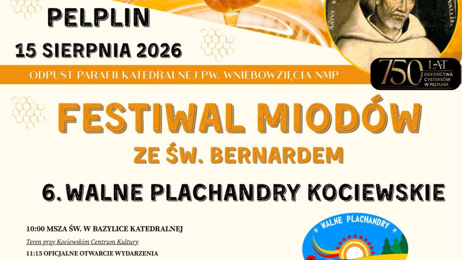 Festiwal miodów i 6. Walne Plachandry Kociewskie - wydarzenie już 15 sierpnia