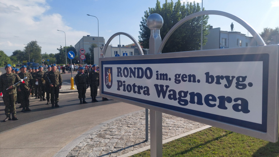 W Sępólnie Krajeńskim odbyło się uroczyste nadanie imienia rondu generała brygady Piotra Wagnera (ROZMOWA, FOTO)