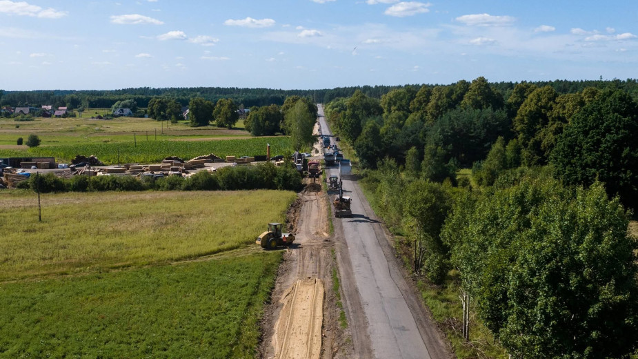 "To jest akurat taka bardzo oczekiwana inwestycja". Trwają prace przy przebudowie drogi powiatowej Śliwice - Lipowa