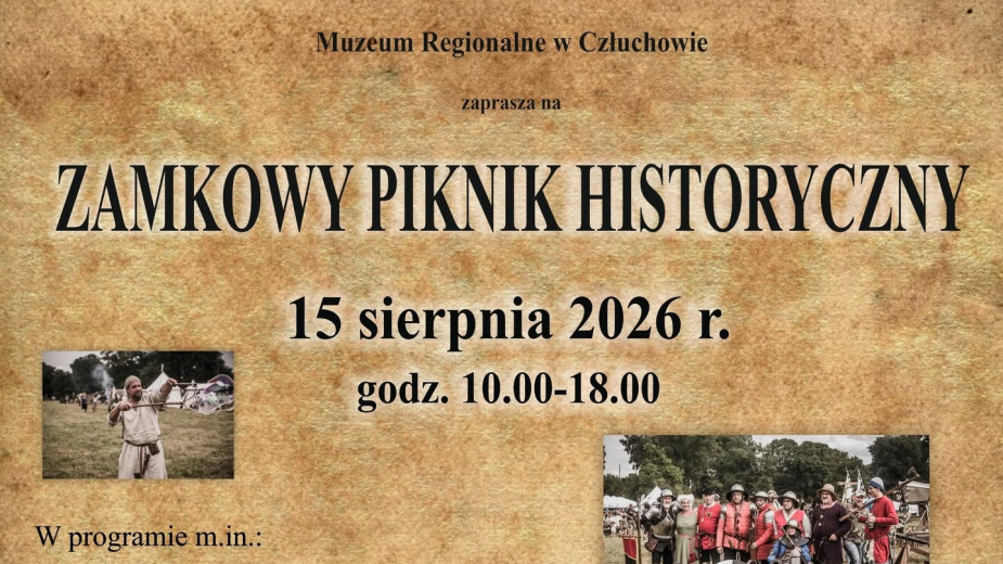 Człuchów przeniesie się do późnego średniowiecza. W sobotę (15.08) Zamkowy Piknik Historyczny