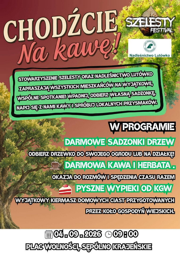 W sobotę (05.09) w Sęp&oacute;lnie Krajeńskim dzień koncertowy w ramach trzeciej edycji festiwalu "Szelesty". Za tydzień spotkanie z młodzieżą (ROZMOWA, FOTO)
