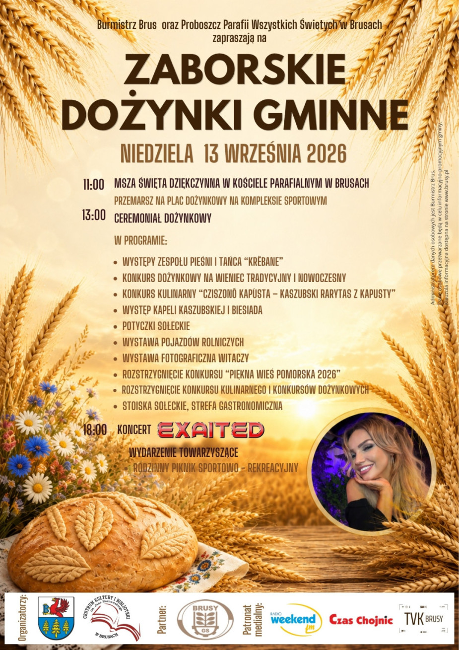 Plony zebrane, czas na świętowanie. Weekend FM na Zaborskich Dożynkach Gminnych w Brusach (FOTO, ROZMOWA)