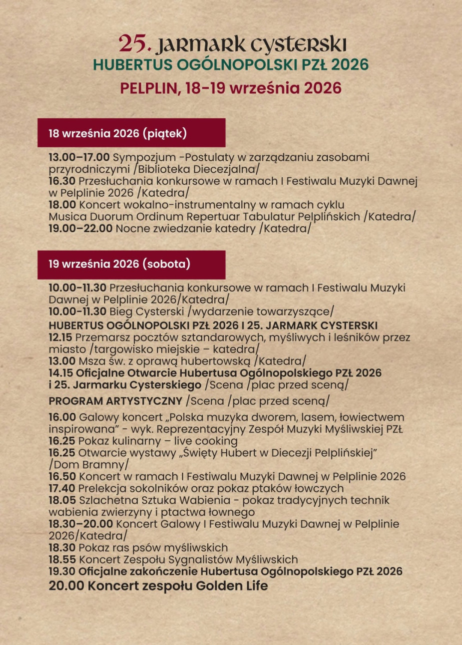 W najbliższy weekend (18-20 września) w Pelplinie odbędzie się jubileuszowy Jarmark Cysterski (ROZMOWA)
