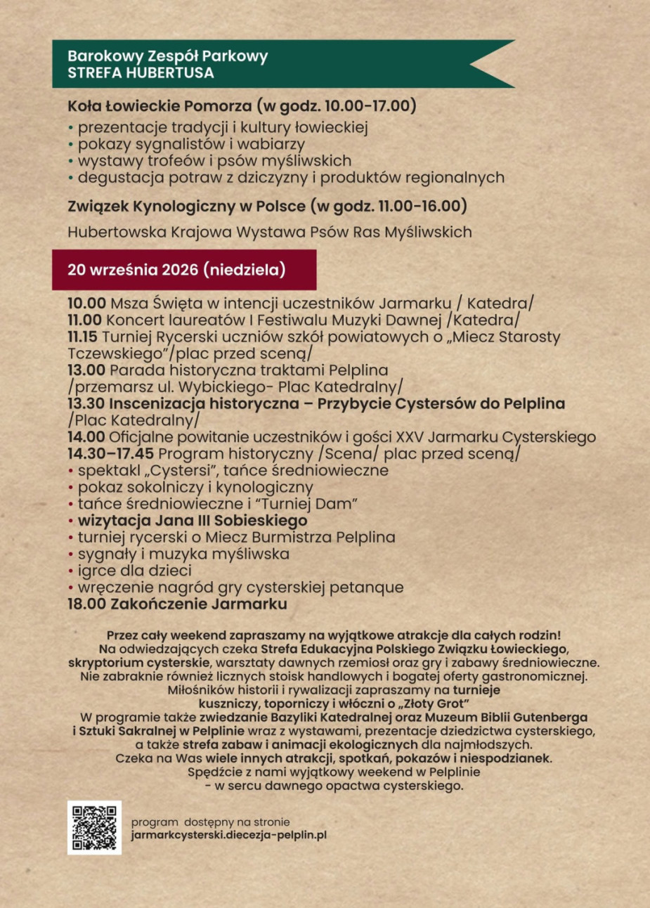 W najbliższy weekend (18-20 września) w Pelplinie odbędzie się jubileuszowy Jarmark Cysterski (ROZMOWA)