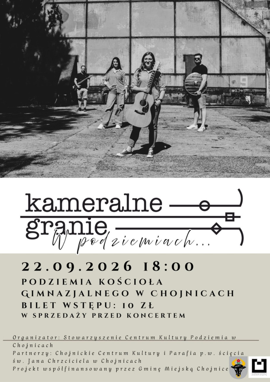 KAMERALNE GRANIE zagrało rano w WEEKEND FM. Wieczorem koncert w podziemiach kościoła gimnazjalnego w Chojnicach (ROZMOWA, LIVE, VIDEO)