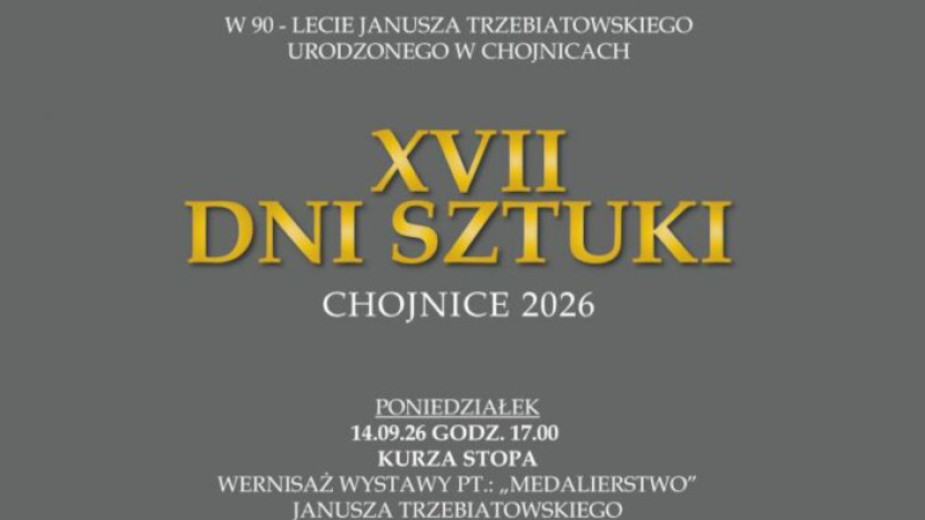 W poniedziałek w Chojnicach ruszają 17. Dni Sztuki. Na początek wernisaż wystawy Janusza Jutrzenki Trzebiatowskiego