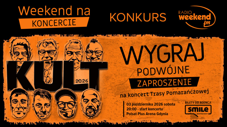 Weekend na koncercie. Wygraj podwójne zaproszenie na koncert zespołu KULT "Trasa Pomarańczowa 2026"