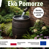"Eko Pomorze" - edukacyjna audycja konkursowa o mikroretencji w Weekend FM. Dowiedz się jak zbierać deszczówkę i wygrywaj upominki!