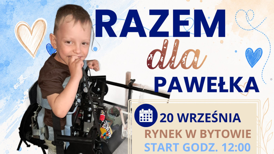 W Bytowie jutro (20.09) charytatywna akcja "Razem dla Pawełka"