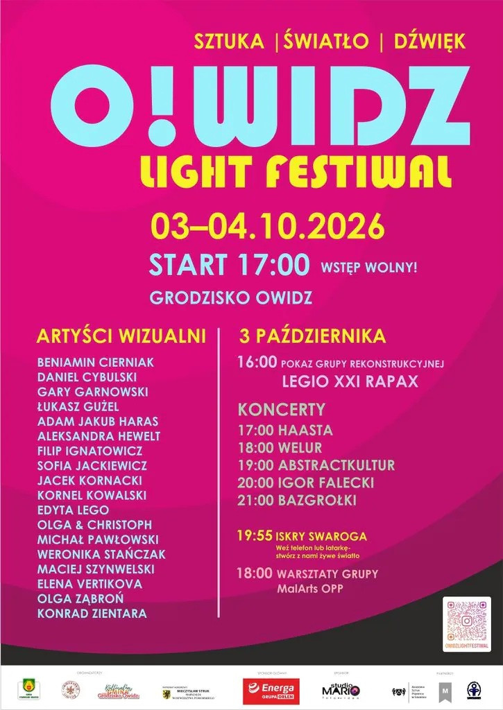 Sztuka, światło i dźwięk w Owidzu - jutro (3.10) rusza tu O!widz Light Festiwal