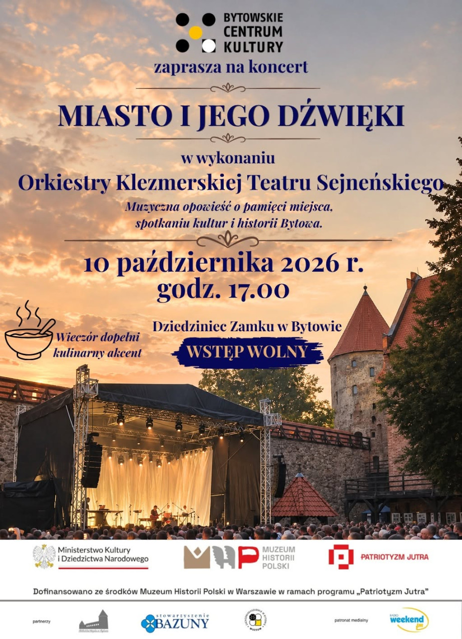 Miasto i jego dźwięki. W sobotę (10.10.) w Bytowie odbędzie się koncert Orkiestry Klezmerskiej Teatru Sejneńskiego