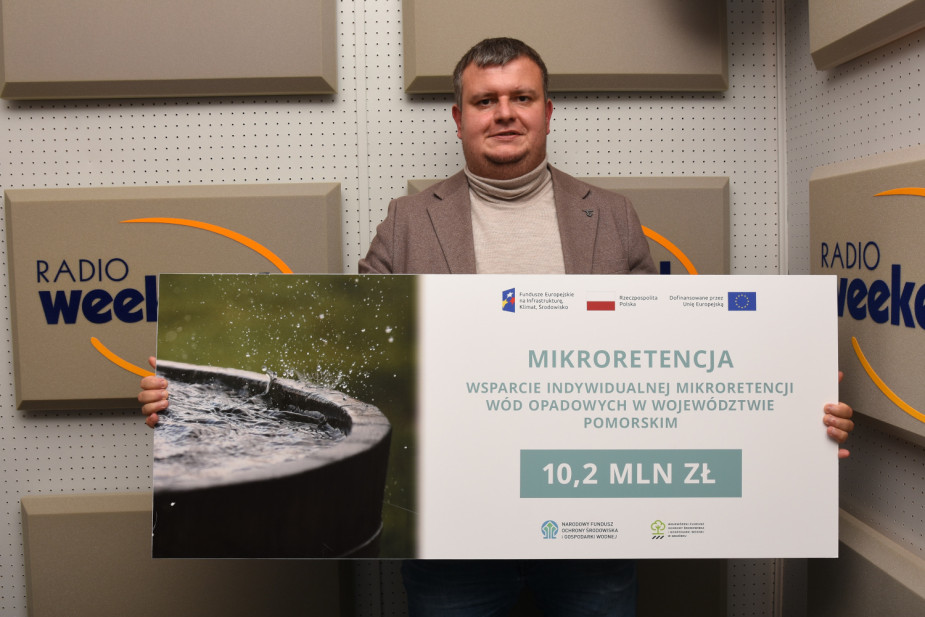 "Eko Pomorze" - edukacyjna audycja konkursowa o mikroretencji w Weekend FM, odcinek 3: Rafał Węglarek (PODCAST, WIDEO)