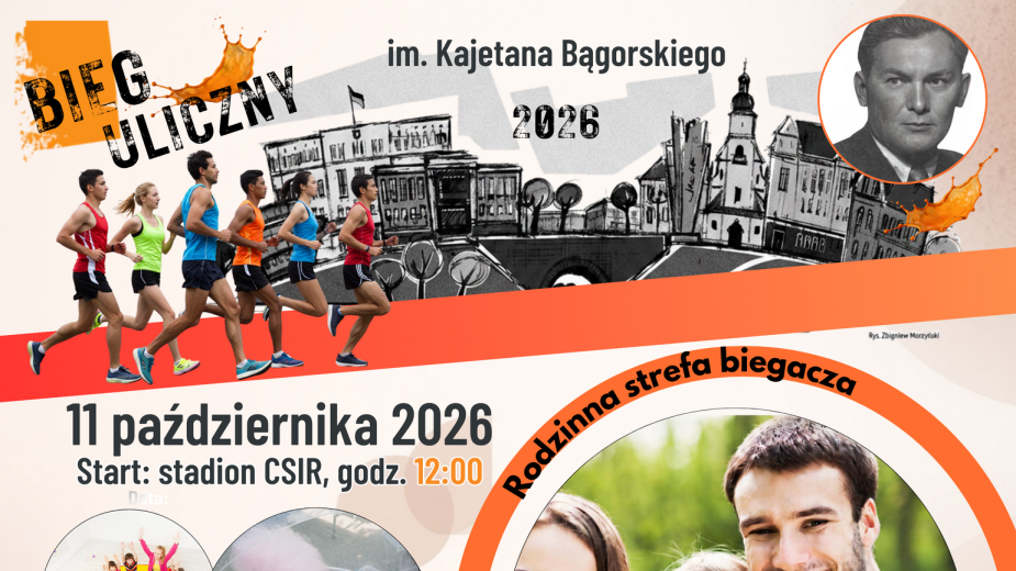 Trwają zapisy do kolejnej edycji biegu ulicznego im. Kajetana Bągorskiego w Sępólnie Krajeńskim. Impreza już w najbliższą niedzielę 11 października