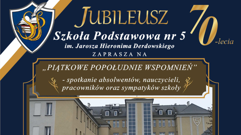 Szkoła Podstawowa nr 5 w Chojnicach będzie świętowała 70 lat. Placówka zaprasza na spotkania pokoleń