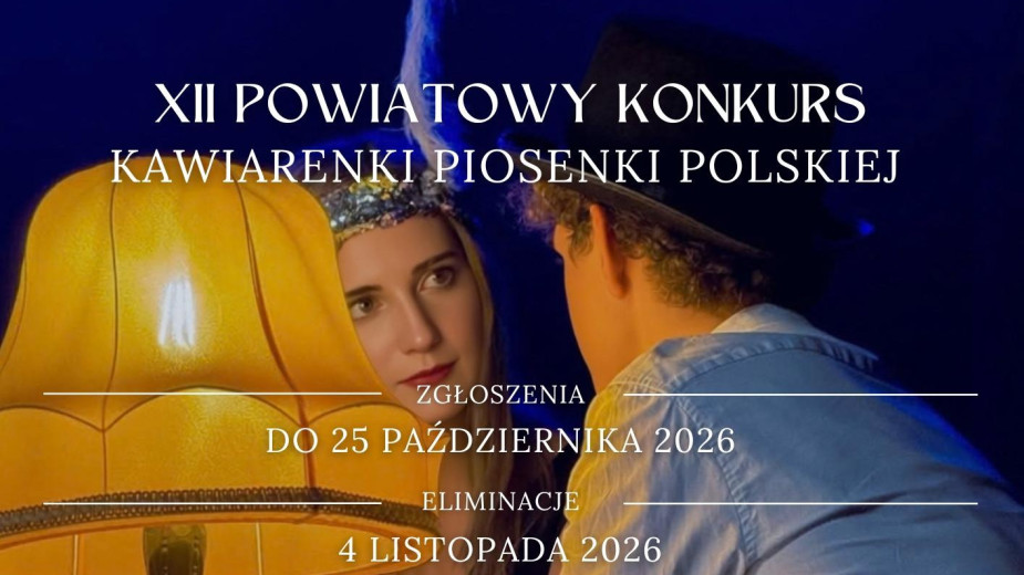 Wystartował 12. Powiatowy Konkurs Kawiarenki Piosenki Polskiej w Chojnicach. "Zgłoszenia przyjmujemy do 25 października"