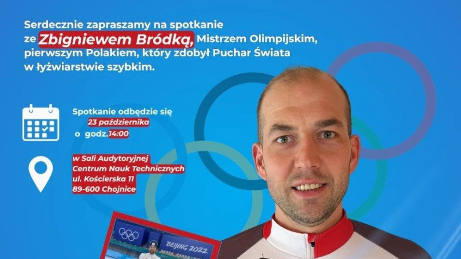 W najbliższy piątek (23.10) otwarcie lodowiska w Chojnicach. Będzie także spotkanie z mistrzem olimpijskim Zbigniewem Bródką