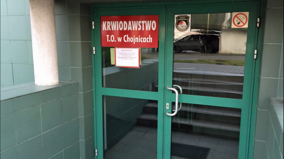 Były ubytki w wykładzinie, ale zostały już naprawione. Stacja krwiodawstwa w Chojnicach ma szansę we wtorek wznowić działalność