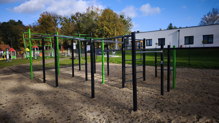 Jest już gotowa strefa do street workout na Placu Przyjaźni w Sępólnie Krajeńskim