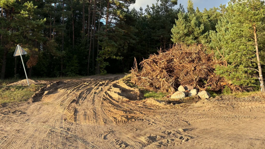 Trwają prace przy budowie ścieżki pieszo-rowerowej z Wielkiego Klincza w gminie Kościerzyna do granicy z gminą Nowa Karczma