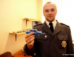 Pokaźna kolekcja radiowozów rzecznika bytowskiej policji