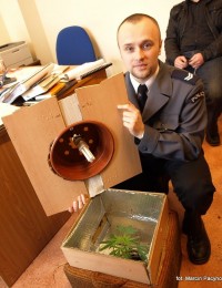 Hodował konopie indyjskie w specjalnie przygotowanej... pufie