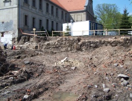 Czy odkrycie opóźni budowę sali gimnastycznej w centrum Chojnic?