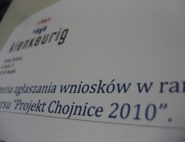 1000 euro za &bdquo;Projekt Chojnice 2010&rdquo;