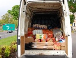 Z Człuchowa wyruszył kolejny transport darów dla powodzian