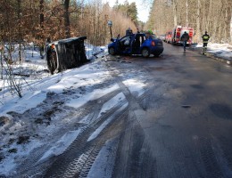 5 osób poszkodowanych w wypadku na trasie Kołdowo - Pawłówko