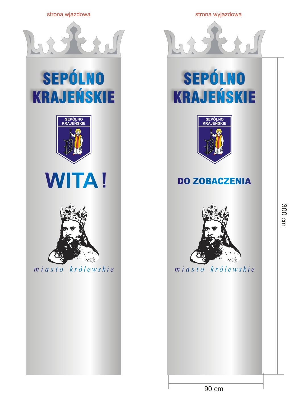 Nowe &bdquowitacze&rdquo przy wjeździe do Sępólna Kraj.