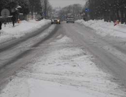 Sępólno Krajeńskie zasypane śniegiem