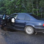 Wypadek w Chrząstowie. Fot. KPP w Człuchowie