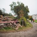 Październik 2012 - Wybuch butli z gazem zniszczył dom w miejscowości Wieś Wysoka fot. Daniel Frymark