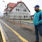 Dworzec kolejowy w Człuchowie w trakcie remontu. fot. Wojciech Piepiorka