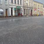 Ulewa w Sępólnie Krajeńskim. fot Maciej Bór/Weekend FM