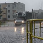 Ulewa w Sępólnie Krajeńskim. fot Maciej Bór/Weekend FM